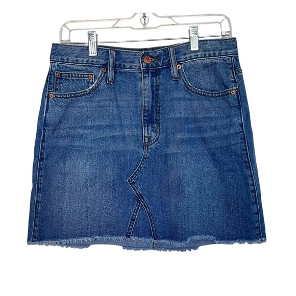 J.CREW Denim - J.Crew/Jeans Women's Denim Mini Skirt Raw Frayed Hem Size 28